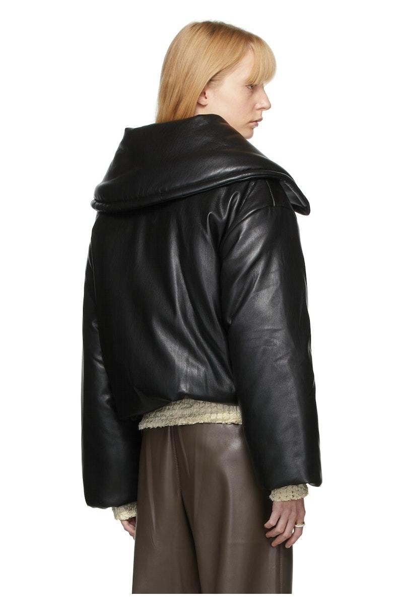 Nanushka Black Jamie Vegan Leather Jacket | Garmentory