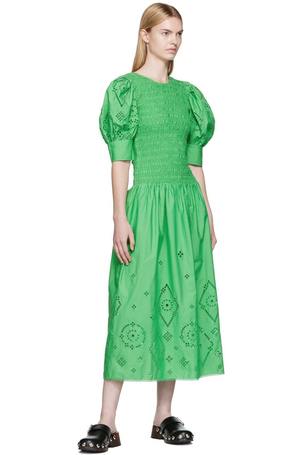 beyonce green dress music video Celia Mint Green Broderie Anglais Dress by Hell Bunny – Lemonie Boutique main image 0