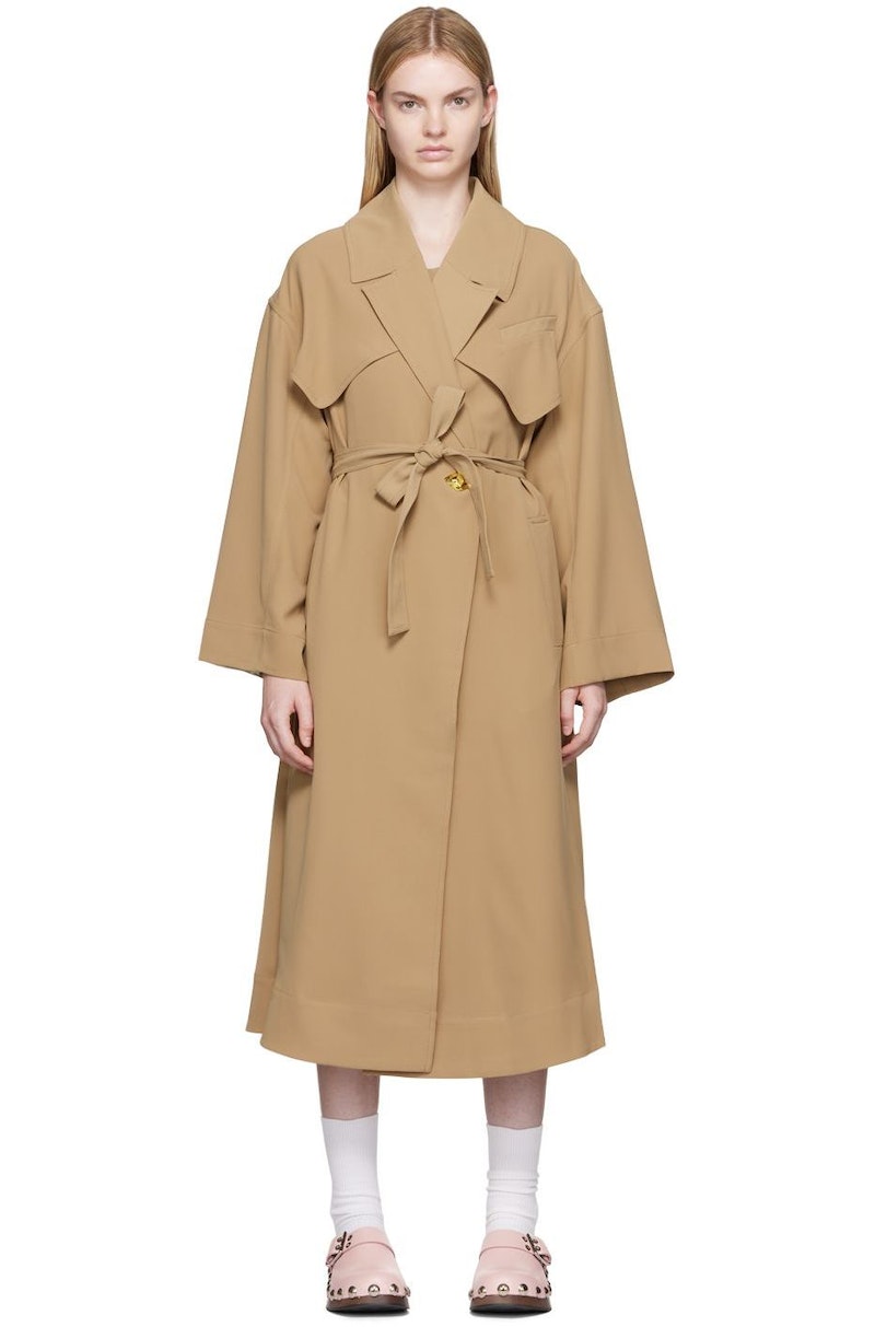 Ganni-Twill-Trench-Coat--- Ganni-Twill-Trench-Coat---