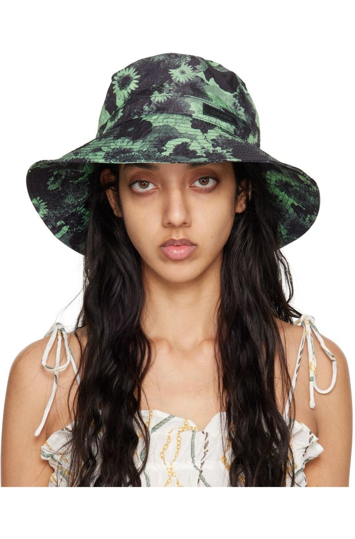 Ganni Denim Bucket Hat in Faded Denim