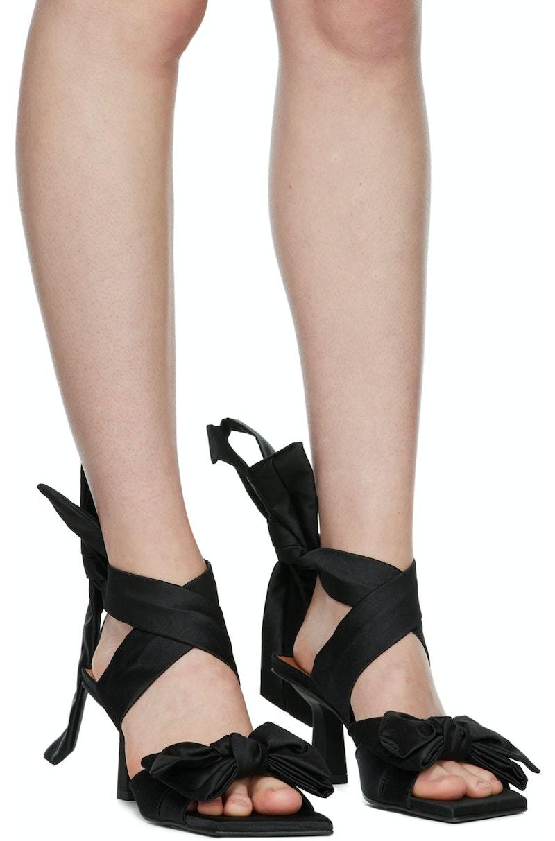 Ganni Bow Heels - Black | Garmentory