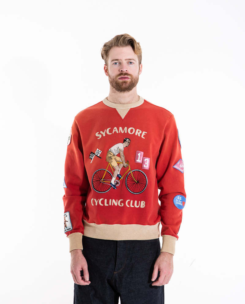 SAMUEL ZELIG Sycamore Cycling Crewneck | Garmentory