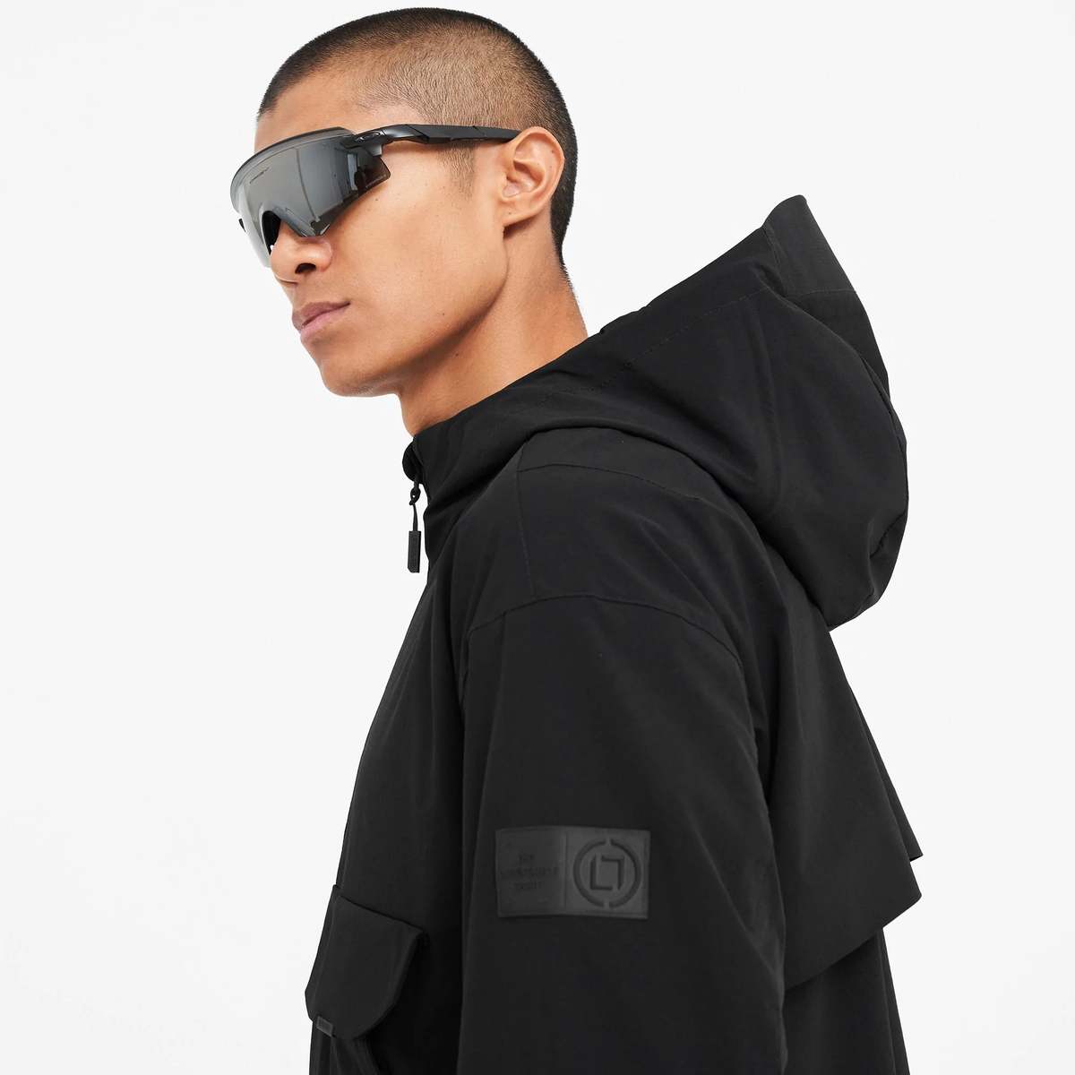 Represent Nylon Anorak - Black - Image 2 of 6
