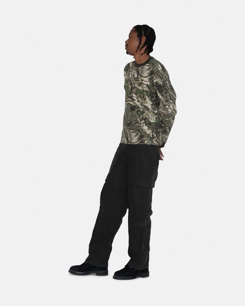トップス stussy camo thermal Raglan Thermal LS Crew – Woodland Camo | Tops & Shirts | Stüssy
