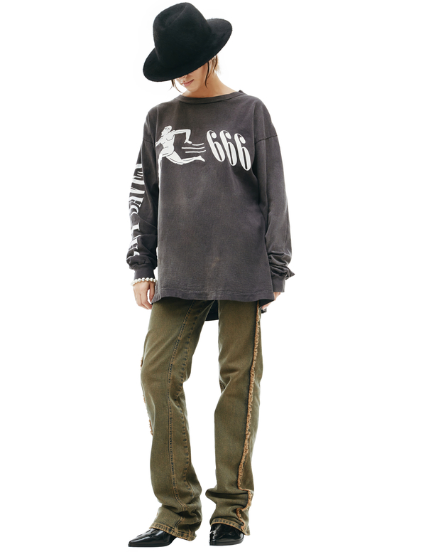 Saint Michael 666 Printed Longsleeve | Garmentory