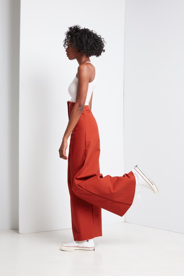 Ashley Rowe High Waist Pant - Red Ashley Rowe High Waist Pant - Red