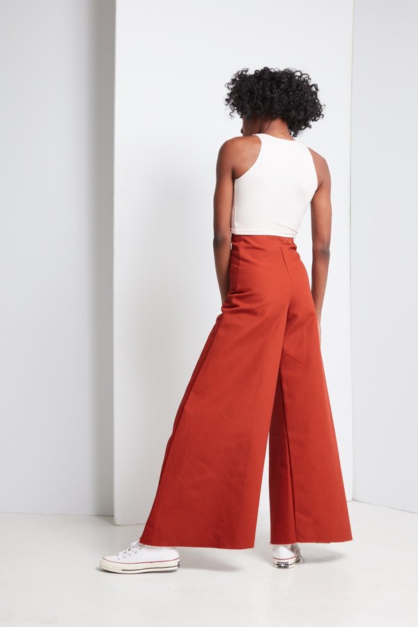 Ashley Rowe High Waist Pant - Red Ashley Rowe High Waist Pant - Red