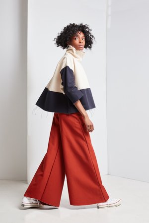 Ashley Rowe High Waist Pant - Red Ashley Rowe High Waist Pant - Red