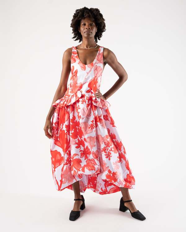 knee length dresses for ladies Rent Bec + Bridge Floral Print Kika Maxi Dress