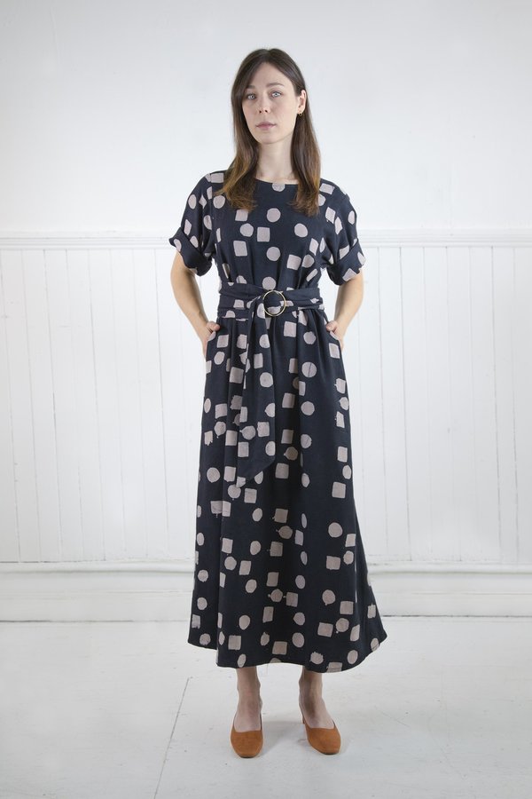 Osei-Duro Nonna Dress in Circles & Squares on Garmentory
