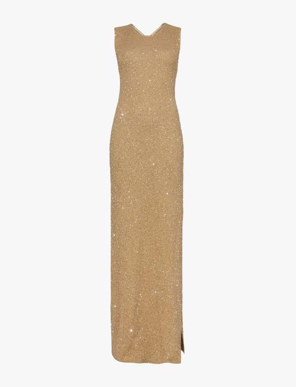 Proenza Schouler Sequin Knit Dress - Pale Yellow | Garmentory