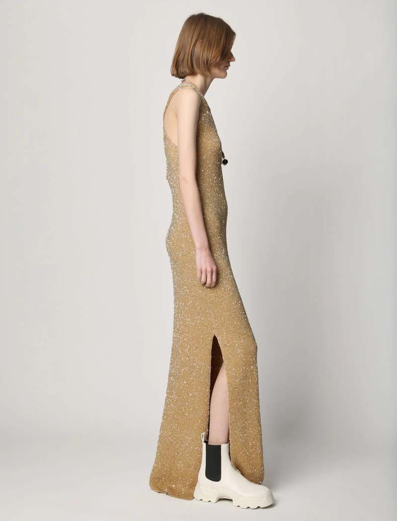 Proenza Schouler Sequin Knit Dress - Pale Yellow Proenza Schouler Sequin Knit Dress - Pale Yellow