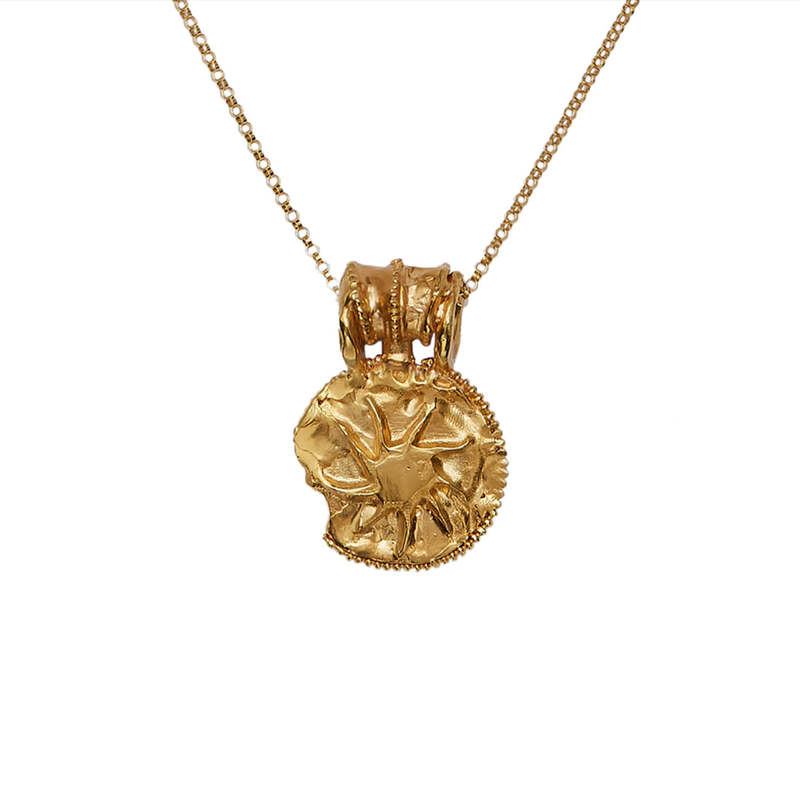 ALIGHIERI THE MEDIUM SUN SALUTATIONS MEDALLION ネックレス Alighieri The Medium Sun Salutations Medallion Necklace