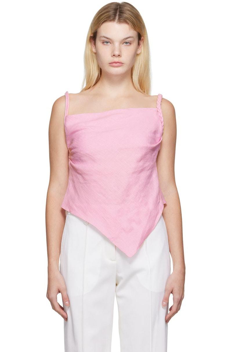 Nanushka Stina Tank Top - Hot Pink | Garmentory