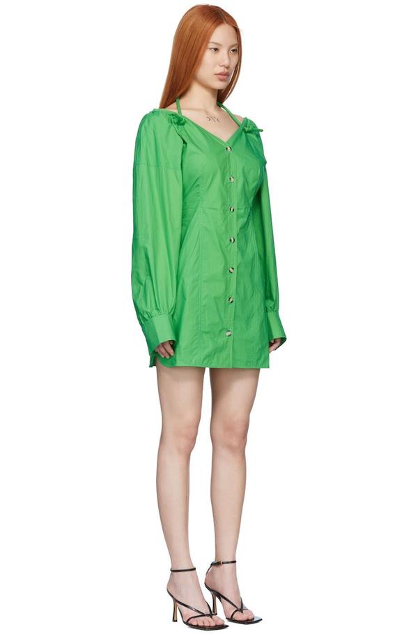 Nanushka Alyssa Mini Dress - Green | Garmentory