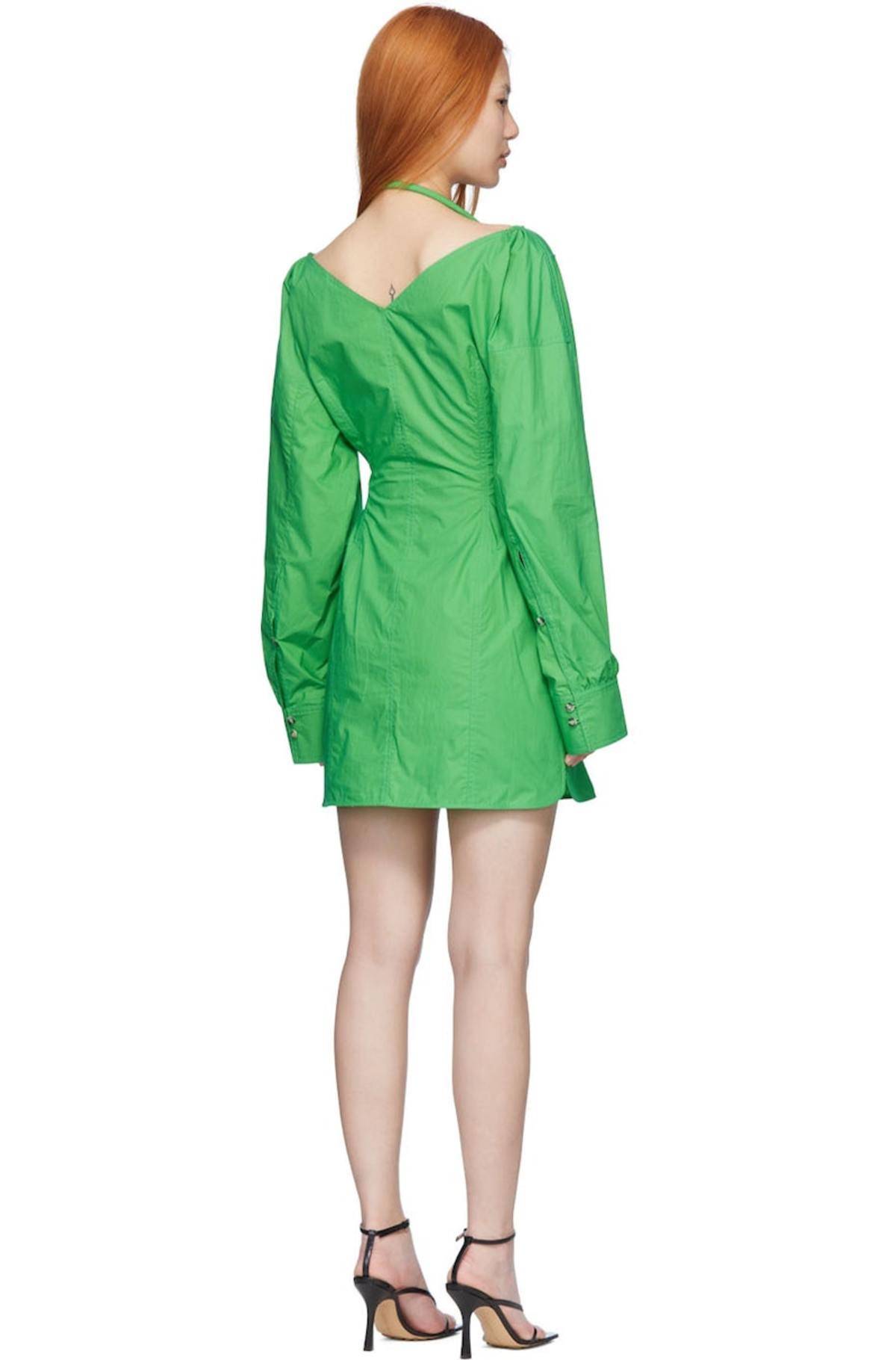 Nanushka Alyssa Mini Dress - Green | Garmentory