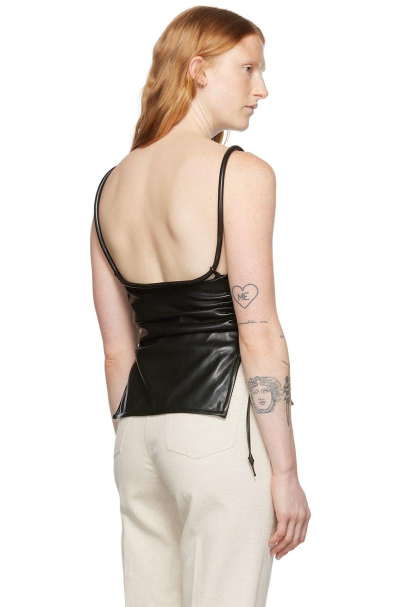 DEAR JOHN MixMedia ARYA Vegan Leather Tank Top main image 1