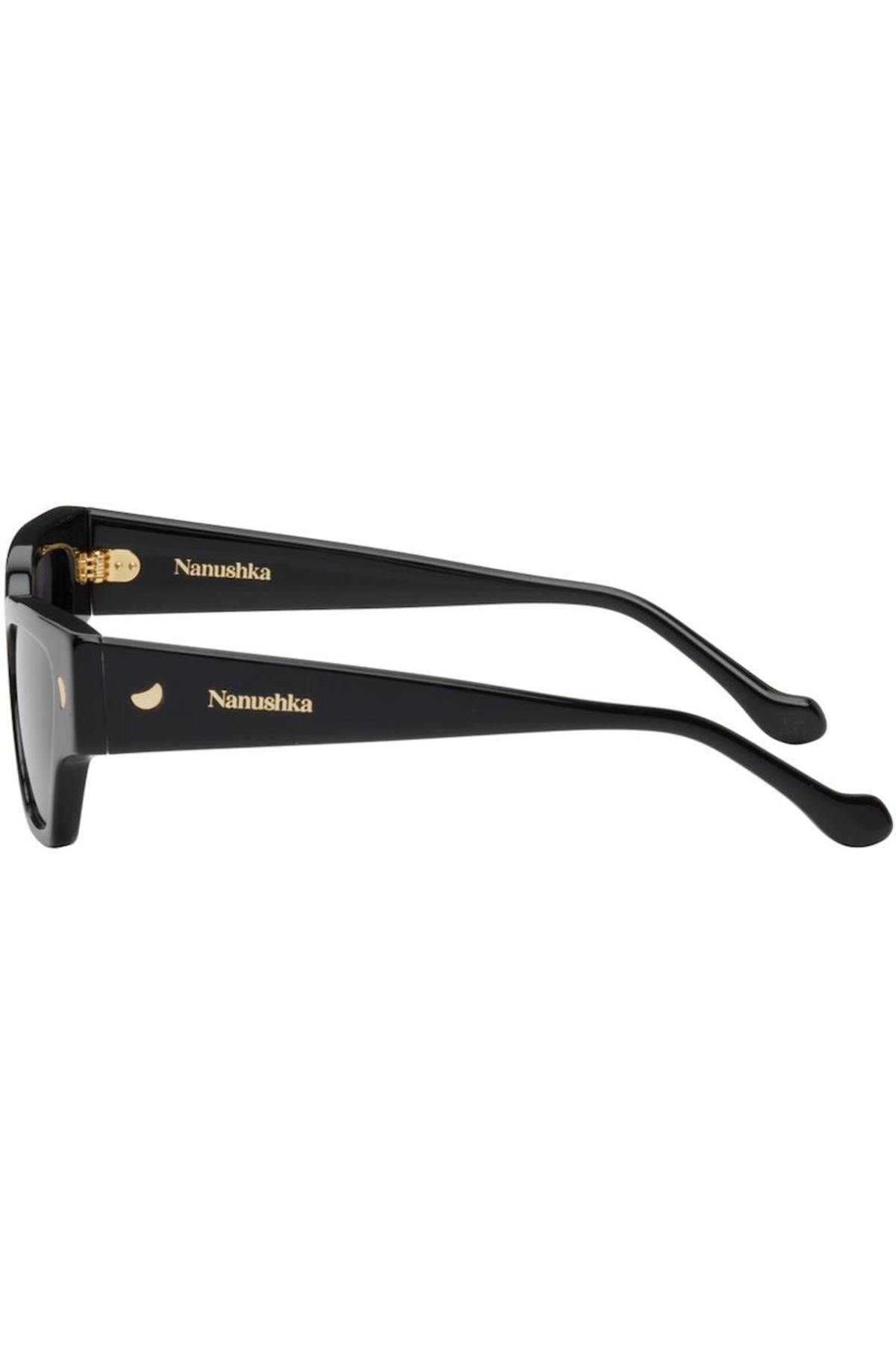 Nanushka
Sazzo Acetate Cat-Eye Sunglasses Londyn - Bio-Plastic Oversized Cat-Eye Sunglasses - Black  main image 3