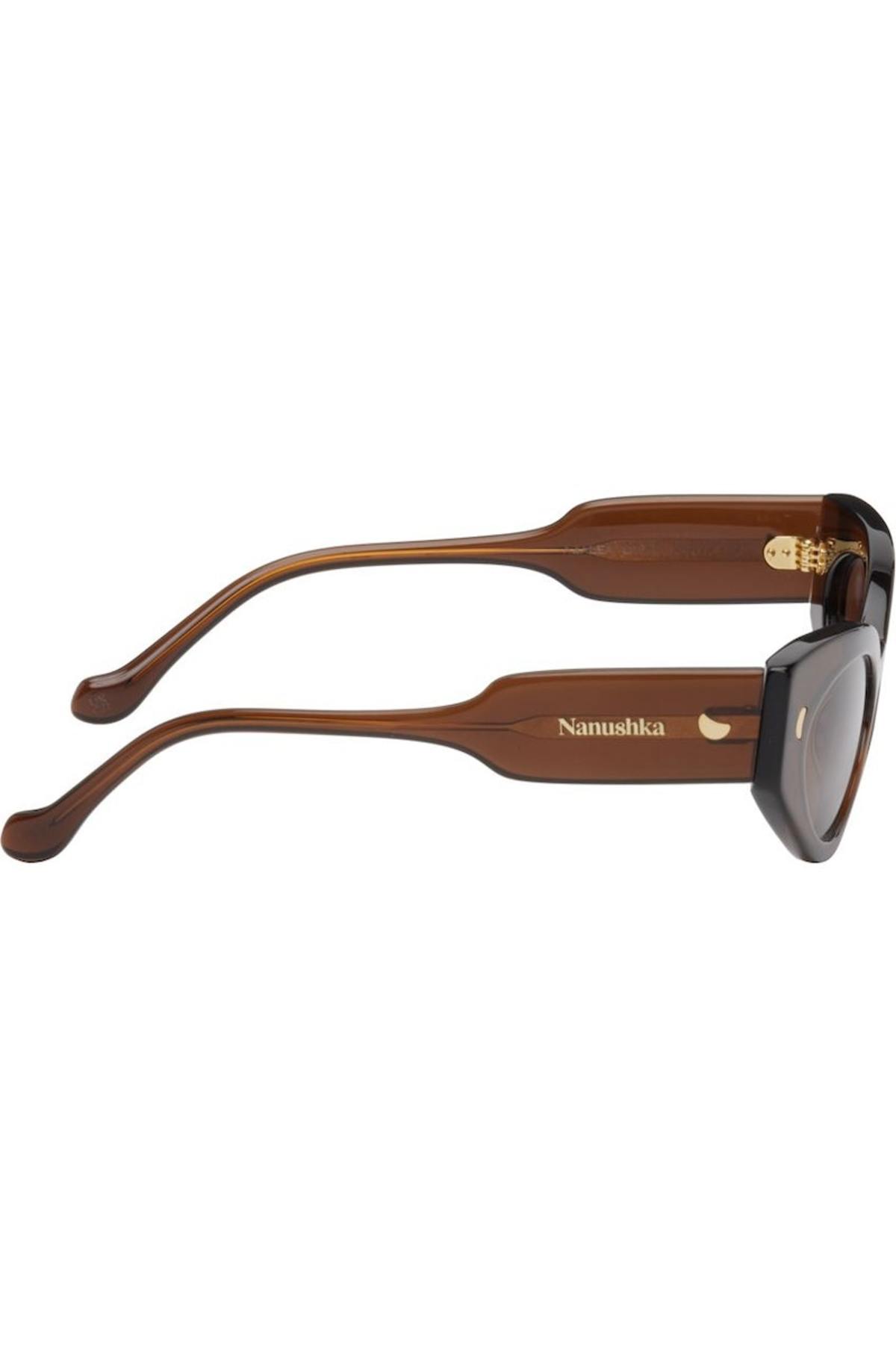 Nanushka Brown Azalea Sunglasses | Garmentory