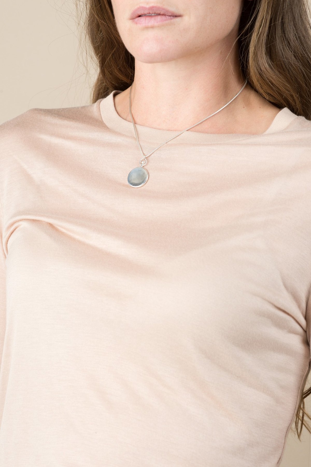 Sophie Buhai Small Circle Pendant In Sterling Silver | Garmentory