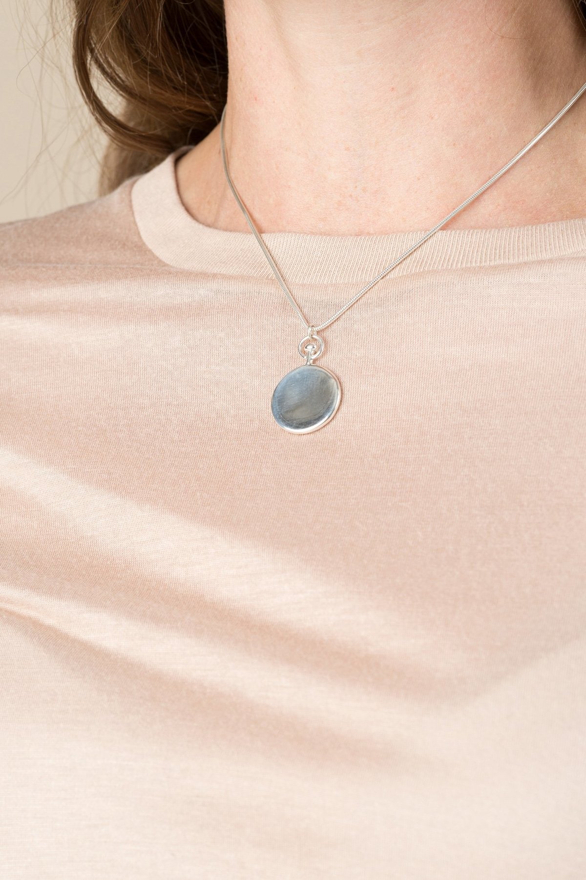 Sophie Buhai Small Circle Pendant In Sterling Silver | Garmentory