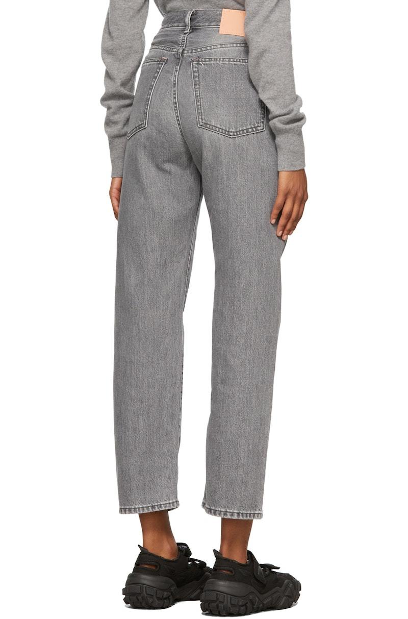 パンツ Acne Studios Archive Gray Straight Jeans Acne Studios Grey Mece Straight Fit High Rise Jeans | Garmentory