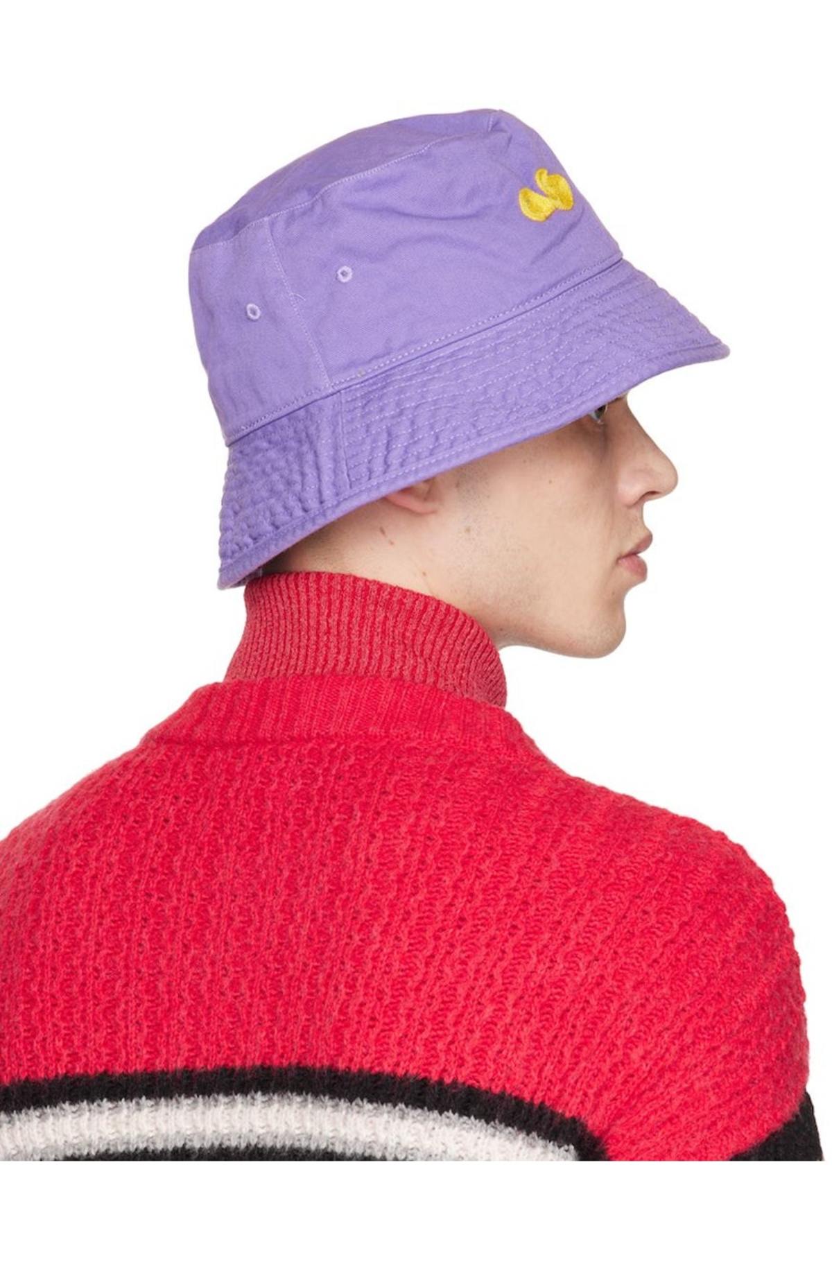 Acne lavender Bucket Hat Acne Studios Purple Flower Bucket Hat | Garmentory main image 2