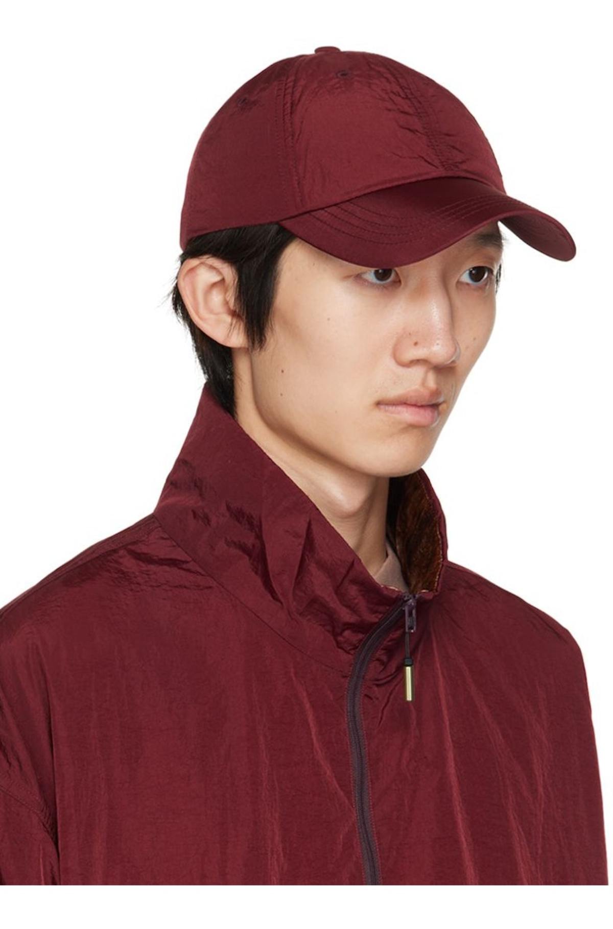 Acne Studios Baseball Cap Burgundy Garmentory