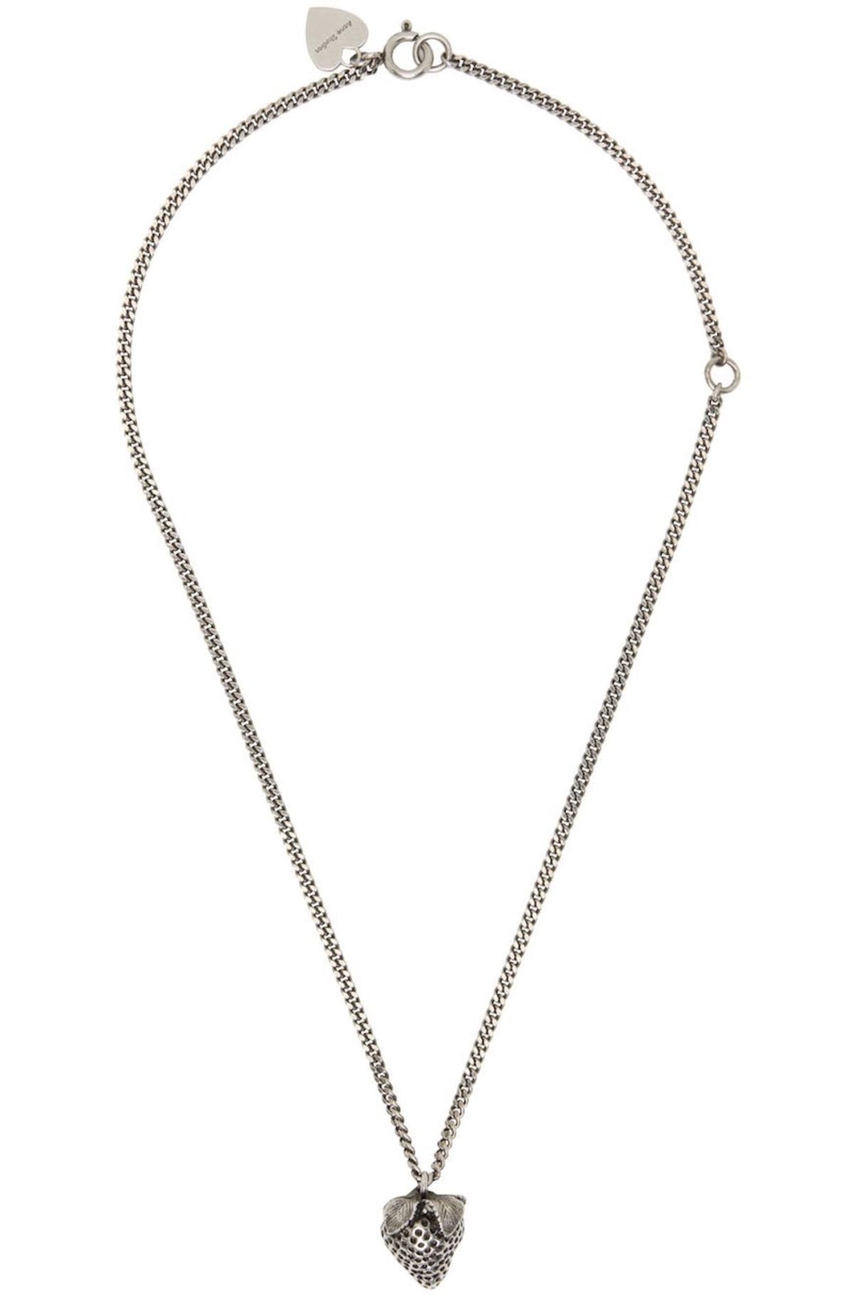 Acne Studios Strawberry Necklace - Silver | Garmentory