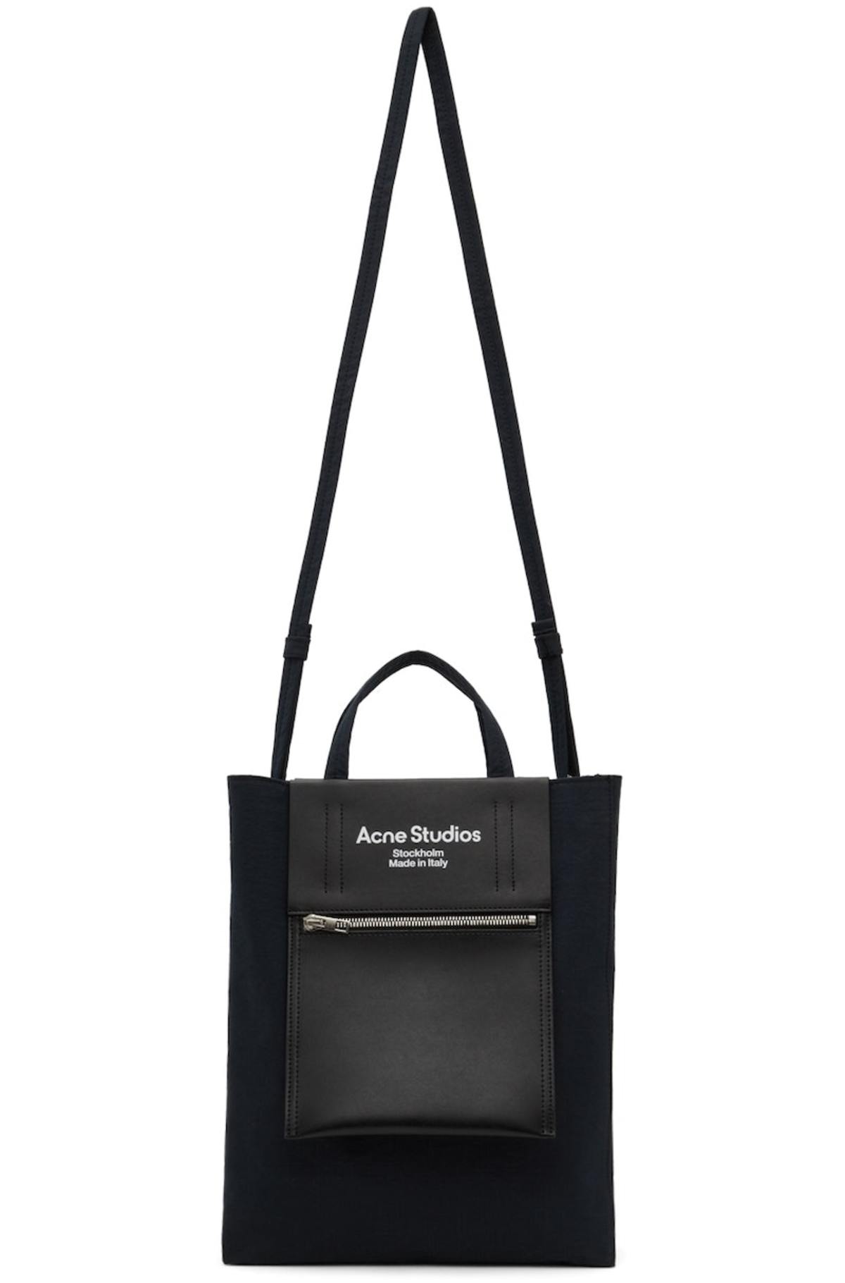 Acne Studios Papery Nylon Tote - Black | Garmentory