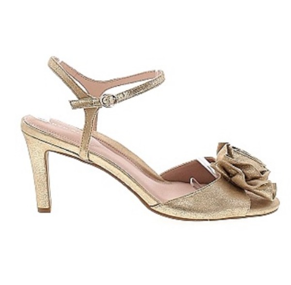 Taryn Rose gold heel sandals