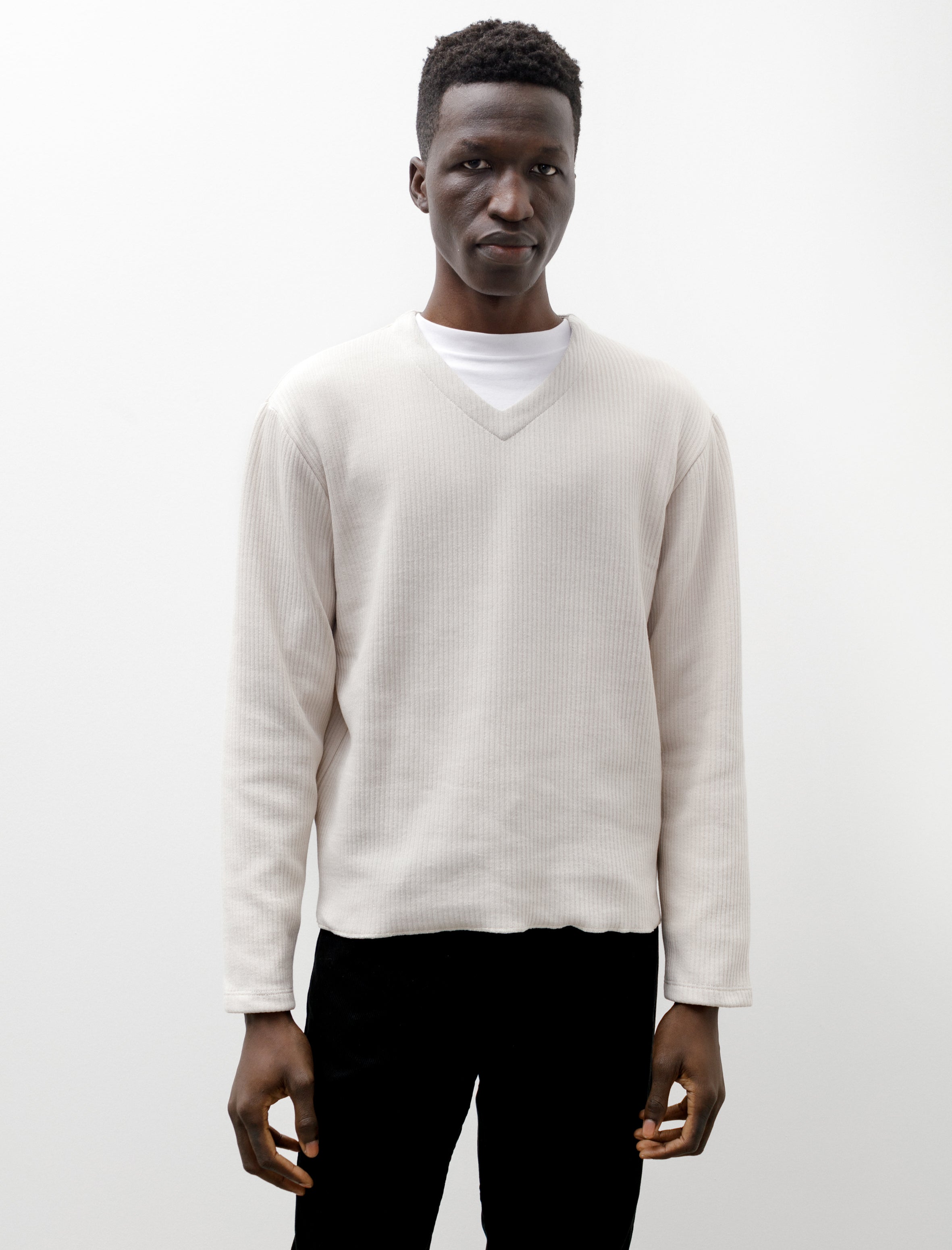 Lady White Co. V-Neck Sweater - Stone | Garmentory