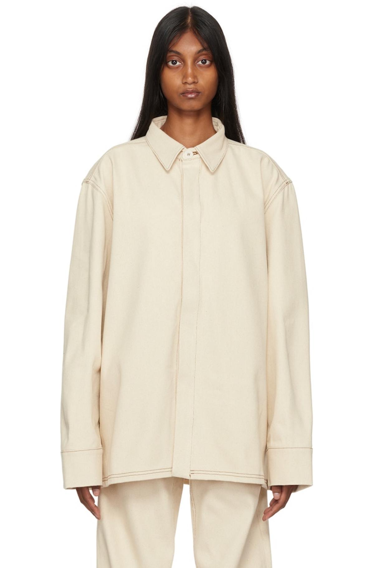 Baserange Beige Indre Denim Jacket | Garmentory