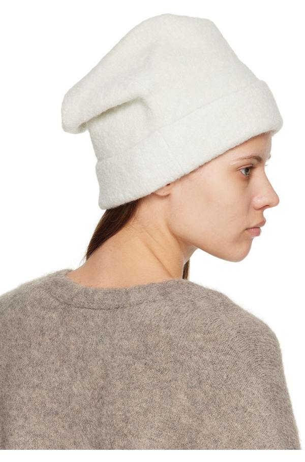 Lauren Manoogian Rolled Beanie - Off-White | Garmentory