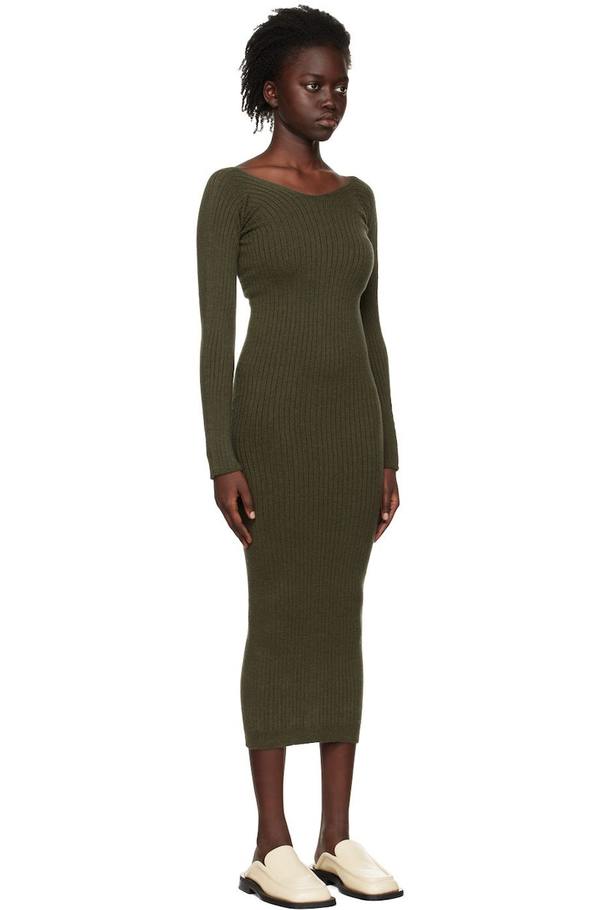 knee length dresses for ladies STAY IN YOUR LANE SEAMLESS MIDI DRESS – AKIRA main image 1