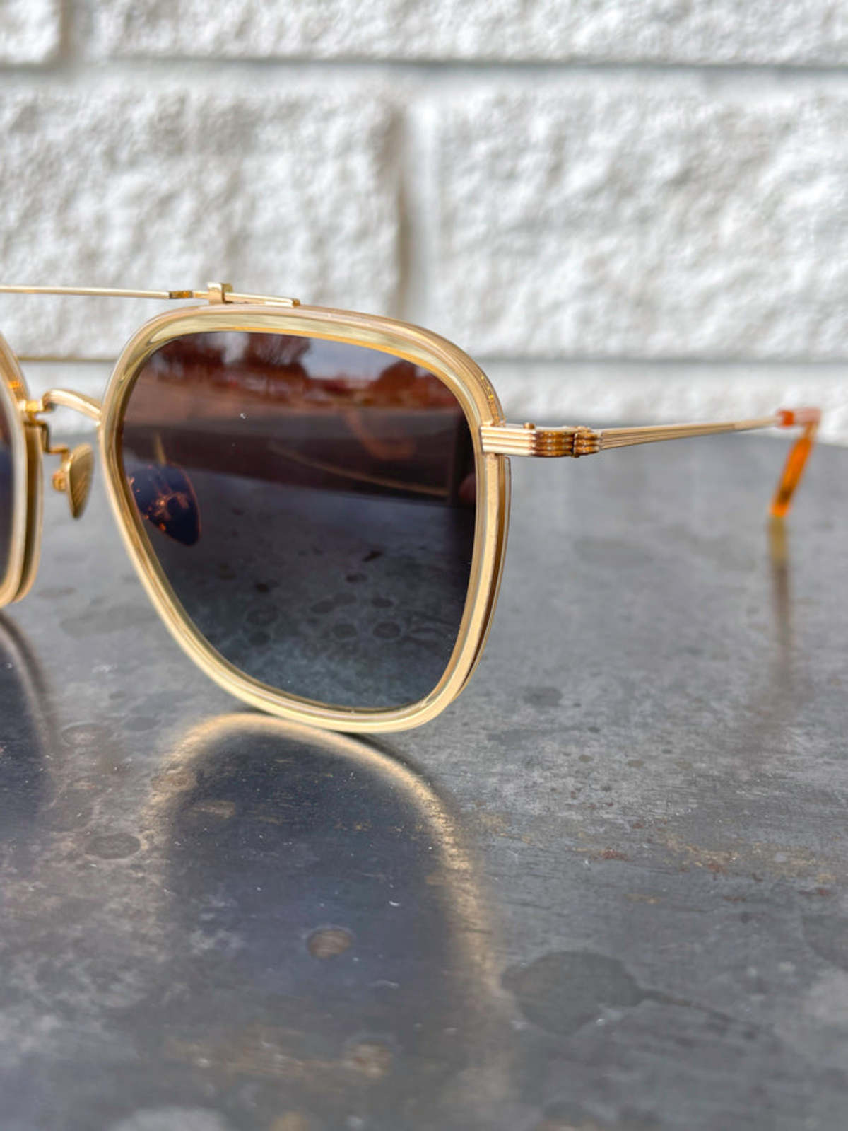 Krewe Austin Frames Champagne/18k Titanium Garmentory