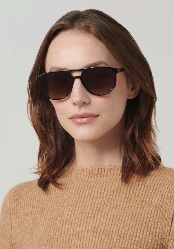 Krewe Brando Frames - Black/Black Tea | Garmentory display picture 1