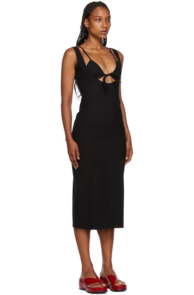 The Paloma Knit Long Dress ブラック Knit Long Dress (001) – Paloma