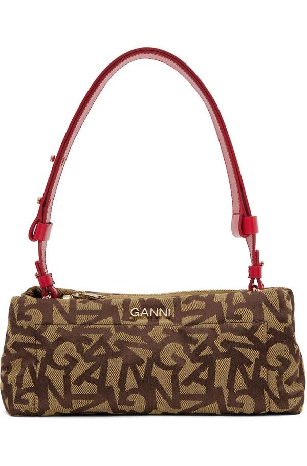 GANNI Pillow Baguette Bag - Beige | Garmentory