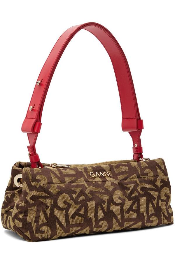 GANNI Pillow Baguette bag バッグ GANNI Pillow Baguette Bag - Beige | Garmentory