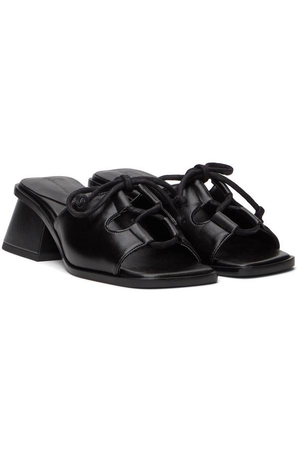 Paloma Wool Black Ethel II Heeled Sandals | Garmentory