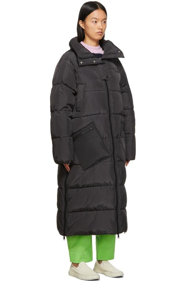 専用【GANNI】　中綿ロングジャケット　Padded Long Jacket GANNI Insulated Long Puffer Coat - Black | Garmentory