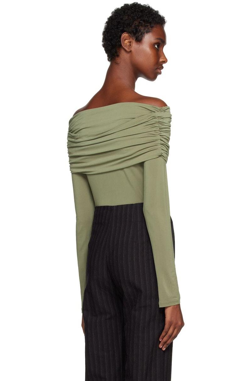 Paloma Wool Picara Long Sleeve T-Shirt - Light khaki