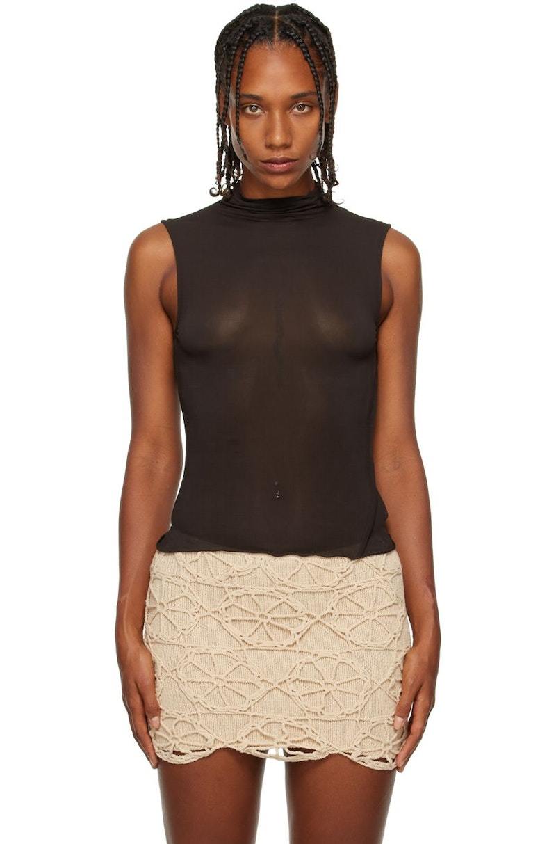 Paloma Wool Marron Tank Top - Dark Brown | Garmentory