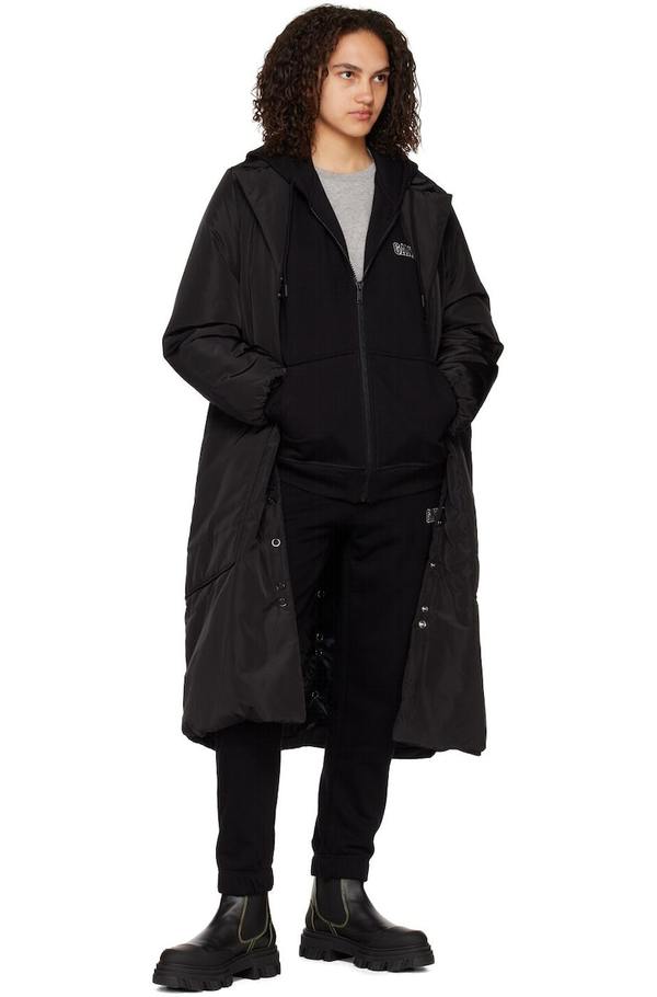 GANNI Relaxed-Fit Coat - Black | Garmentory