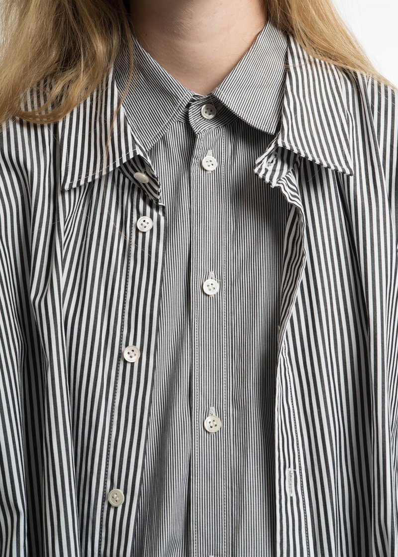 トップス DRESSEDUNDRESSED Layered oversized shirt DRESSEDUNDRESSED LAYERED OVERSIZED SHIRT