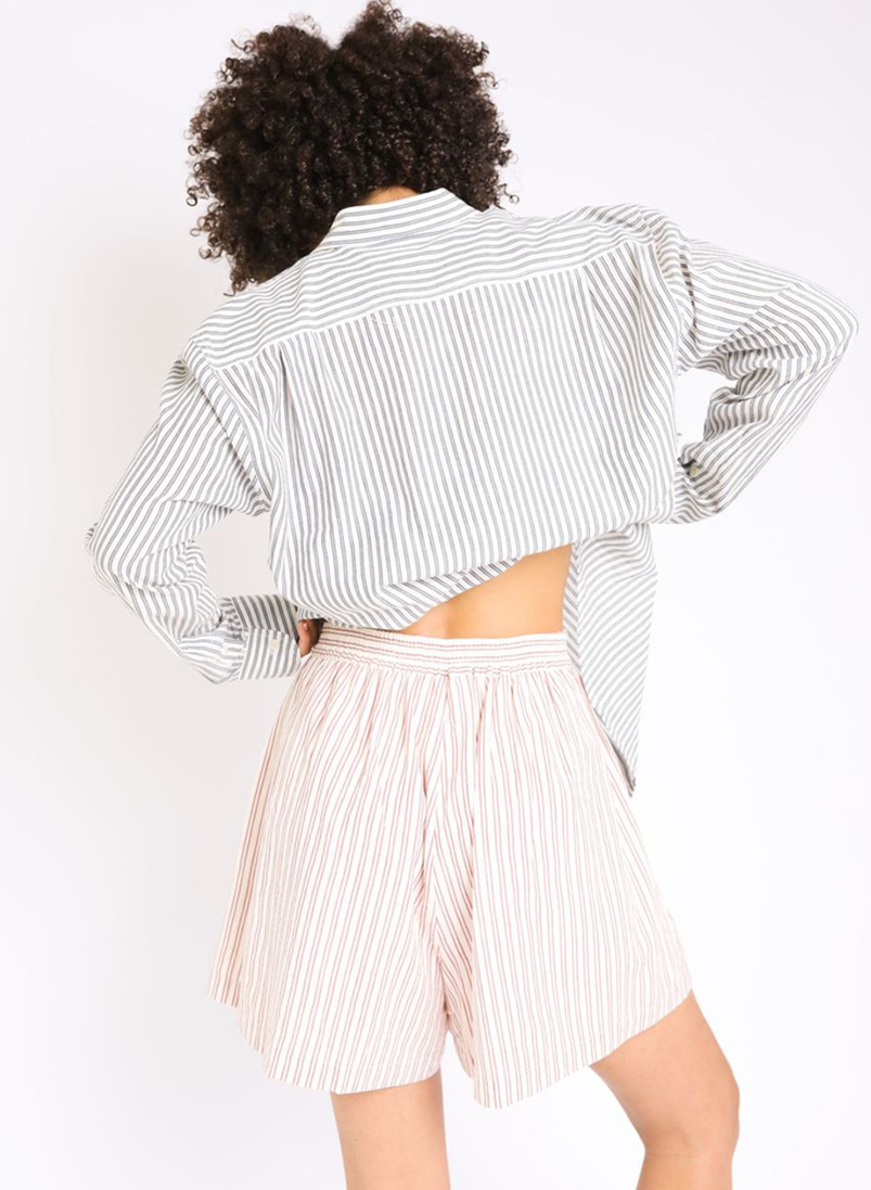Seek Collective Lola Shorts - Geranium Stripe Seek Collective Lola Shorts - Geranium Stripe