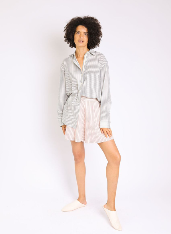 Seek Collective Lola Shorts - Geranium Stripe Seek Collective Lola Shorts - Geranium Stripe