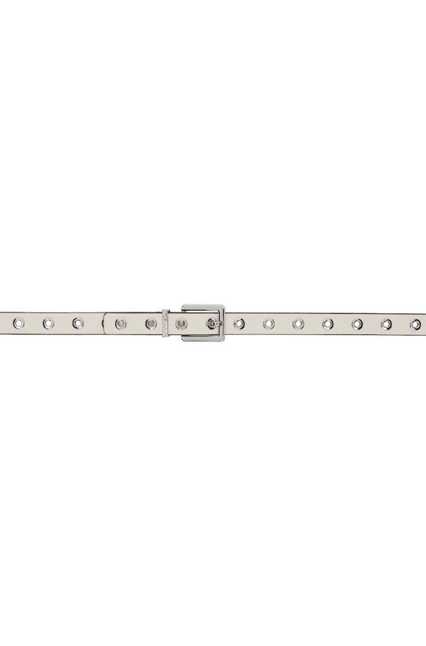 GANNI Off-White Eyelet Belt | Garmentory display picture 1