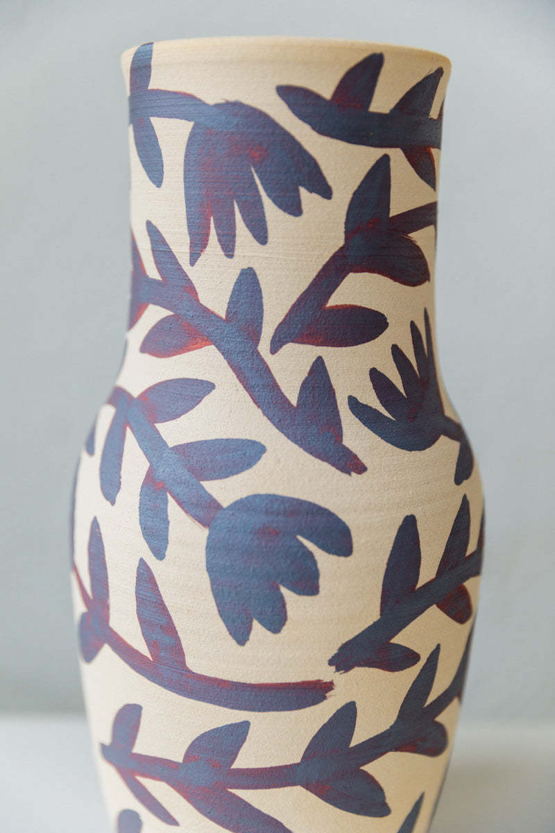 Heidi Anderson Large Floral Pattern Vase